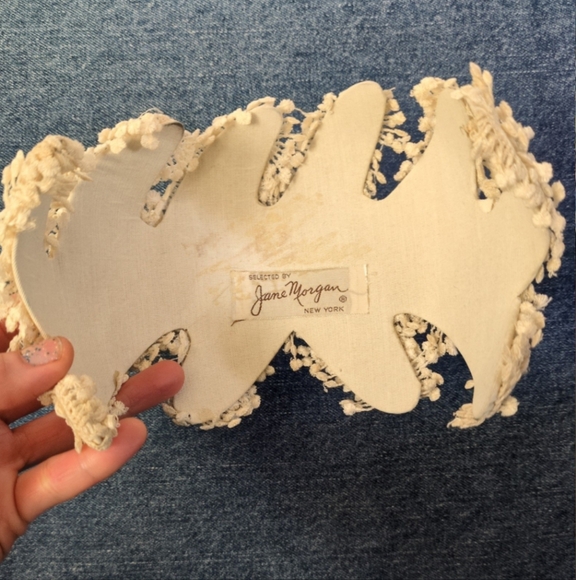 Vintage Lace Floral Headpiece | Unique Bridal or Formal Accessory - Picture 8 of 9